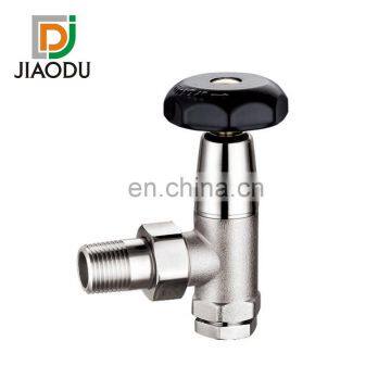 227-J 1/2" 15mm Brass Thermostatic Wooden Retro Radiator Valve for Underfloor Heating System photo-5
