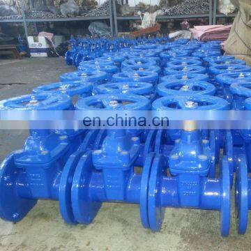 Most Popular DIN F4 Non Rising Stem EPDM Coated Disc Cast Iron Soft Sealing Gate Valve