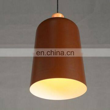 E27 Lamp Holder Pendant Ceiling Lamp Lighting Led Aluminum Droplight With Wood photo-5