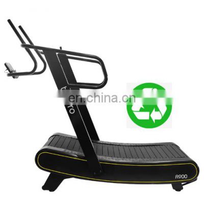 Air runner curve treadmill  eco-friendly gym equipment from china Manual Mechanical self-powered commercial running machine