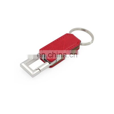 Wholesale Customized Logo Pendrive Leather USB Flash Drive Gift with Gift Box Packing