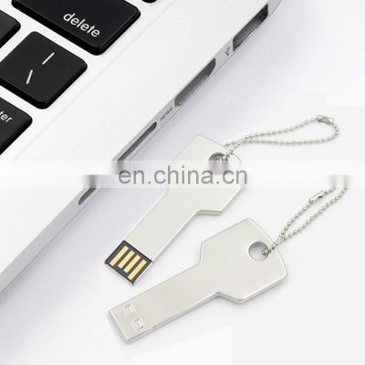 Low Price Custom Promotion Metal USB Stick USB 2.0 Popular Pen Drive Key Shaped USB Flash Drive