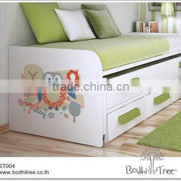 Pink owl, Blue Monkey, Cute lion, brown bear wall sticker for kids' room