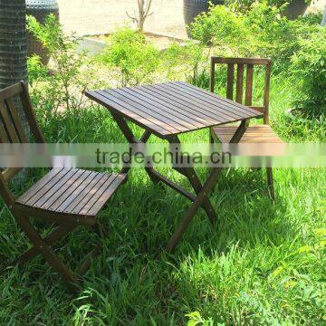 Beautiful wooden bistrol set - acacia folding chair and table for balcony - made in vietnam products