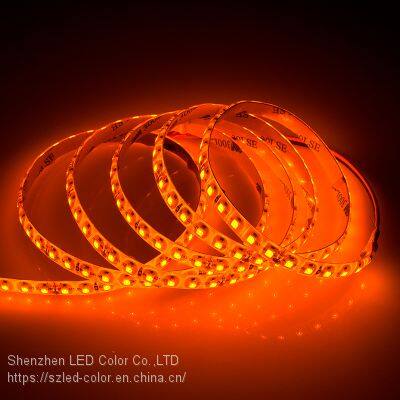 590nm 595nm Normal LED Strip Light DC12V 24V SMD 3528 yellow color LED Strip