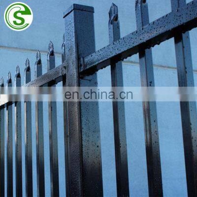 Decorative metal yard fence wrought iron garden fence barrier