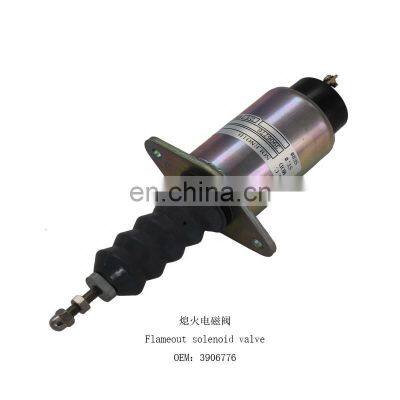 3906776  Electric parts Flameout Solenoid Valve excavator Shut Off /stop Solenoid valve