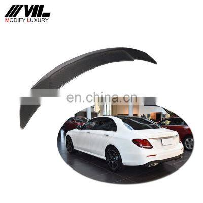 Carbon Fiber Car Wing Spoiler for Mercedes Benz W213 E200 E350 E63 AMG Sedan 2016-2019