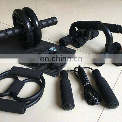 Wholesale Pvc Jump Rope Abs Workout Equipment Rueda Abdominal Ab Roller Wheel Set Grip Push Up Bar photo-3