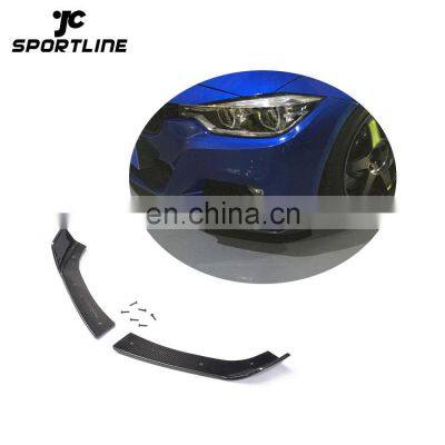 NEW 3 Series Carbon Fiber F30 Front Bumper Splitters for BMW F30 320i 325i 328i 335i M Sport Sedan 4-Door 13-17