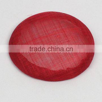 Wholesale Red Fascinator Round Sinamay Hat Base photo-2