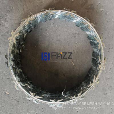 450mm Steel Concertina CBT-60 Galvanized Razor Wire