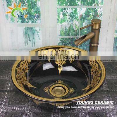 Moroccan European Porcelain Bathroom Sinks With Countertop photo-3