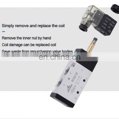 4V Series 5/2 VALVE SINGLE COIL DC24V PNEUMATIC SOLENOID VALVE photo-5