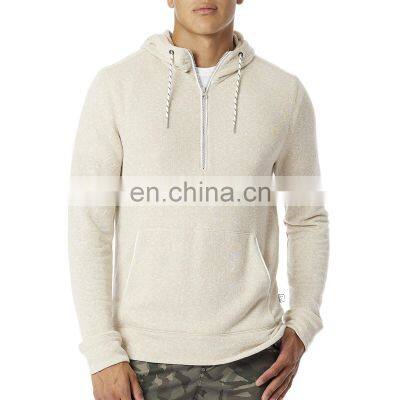 wholesale fashionable  solid color thick cotton zipper up spring men sweatshirt clothing 2021