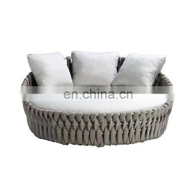 New style Italian design luxury Lounges garden furniture Modern Customized Sectional outdoor fabric Sofa Sets