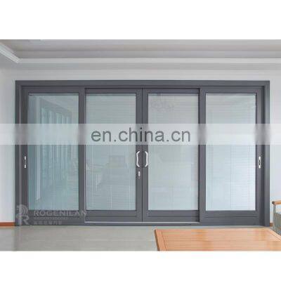 ROGENILAN 139 series energy efficient aluminum sliding stacking glass doors