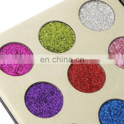 Metallic Sparkle Glitter Pressed Makeup Palette Multi Mineral Shimmer Holographic Eyeshadow Powder 36mm Pan