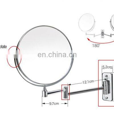 Wall Mounted Extended Folding Double Sided Makeup Mirror for Bathroom photo-4