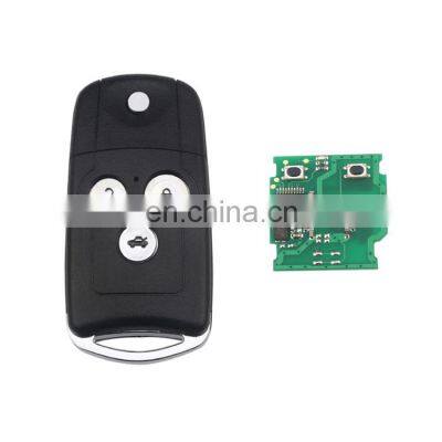 3 Buttons 433 Mhz Remote key Case ID46 708CE41D Flip Car Key Shell Fob For Honda Civic For Accord Jazz CRV Auto Key