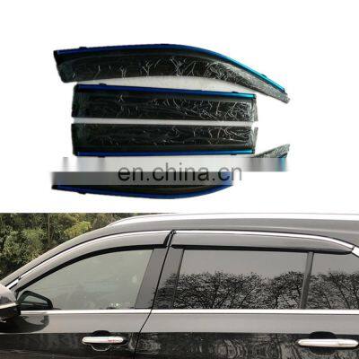 PC Black Auto Exterior Accessories Window Door Visors Rain Shield Wind Deflector Fit Corolla