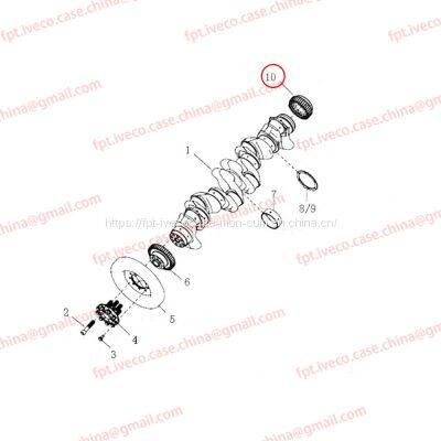 MAN D2066 Crankshaft rear gear 02115-6094