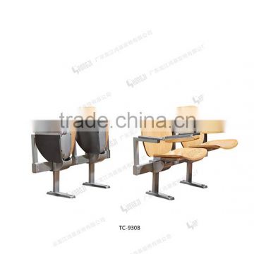 durable university college lecture hall seat conference seating school classroom furniture with writing in arm TC-930B-V