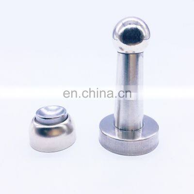 round knob stainless steel door stopper with screws for door stop in home