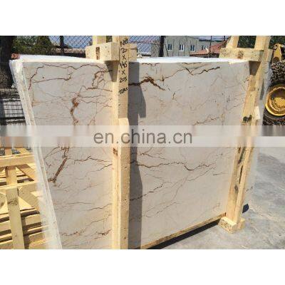 Premium New Arrival Sofita Beige Marble Slab Floor and Wall Outdoor and Indoor Construction Projects Made in Turkey CEM-SLB-30