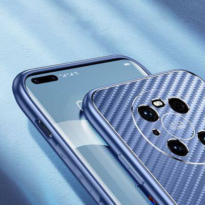 For Huawei P40 Pro Metal Phone Case Mate 30 Carbon Fiber Pattern Nova 9 Se Pro All Inclusive P30 Pro Fall Protector Case photo-4