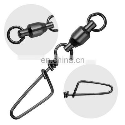 JOHNCOO Fishing Rolling Swivel With Coastlock Snap Stainless Fishing Swivel photo-3