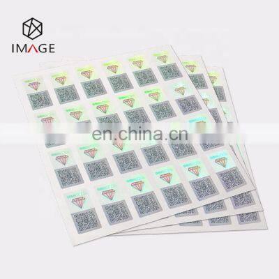 Silver Custom Security 3D Hologram Sticker With Fixed QR Code photo-5