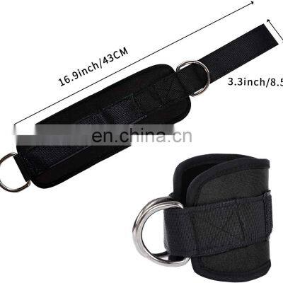 Neoprene Padded Ankle Straps for Glute and Leg Workouts Fitness Ankle Cuffs Ankle Straps for Cable photo-4