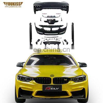 Genuine Front Rear Car Bumpers For BMW 4 Series F32 F33 F36 Upgrade M4 Body Kits Side Skirt Grille License Plate Rear Diffuser