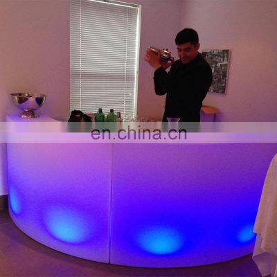 night club led bar counter luminous round juice outdoor furniture led lighted bar counter table chair for sale