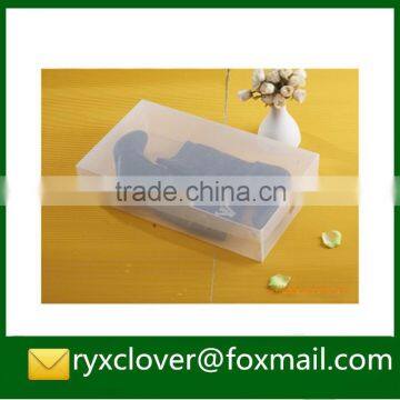Customized Made Shoe Packaging Boxes With Clear PVC/PP Plastic photo-3