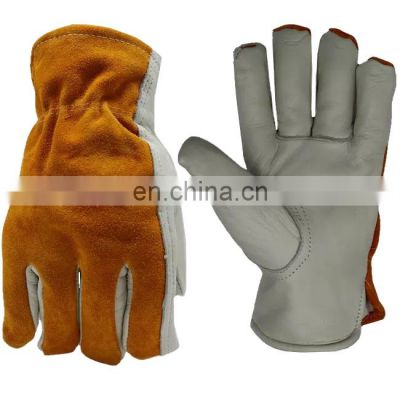 Industrial Cowhide Leather Outdoor Work Protective Safety Work Welding Gloves