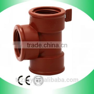 brown pipe fitting tee export from shanghai