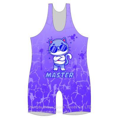 Custom Sublimation Wrestling Singlet photo-2