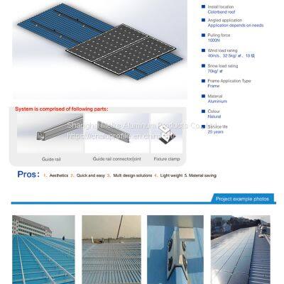MK Metal Tile Roof Solar Photovoltaic Mounting Solar Mounts Aluminum Factory Direct Sell photo-3