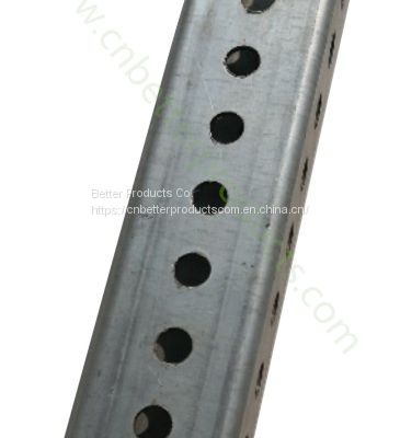 Perforated Square Tubular Sign Post