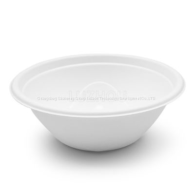 750ml Bowl with lid Disposable and compostable dinnerware sets Biodegradable food packaging bagasse bamboo pulp Paper Bowl