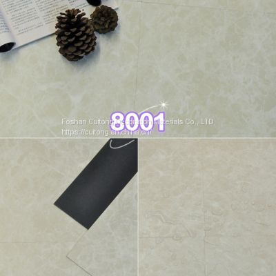 Office stone stone plastic floor stone plastic floor manufacturers Foshan wholesale gray white square PVC floor tile