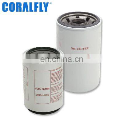 Coralfly bowl fuel filter 23401-1682 S2340-11682 23304-EV280 23304-EV350 for HINO fuel filter