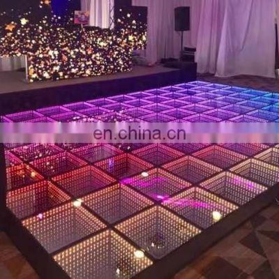 hot TOP tempered glass RGB dance LIGHT 3D color led stage dance floor for marry party club