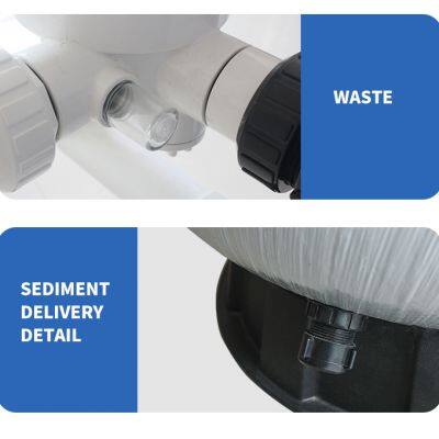 Fiberglass Sand Filter 1.5 Inch Swimming Pool Filter Complete Small Sand Filter Pump Combo photo-6