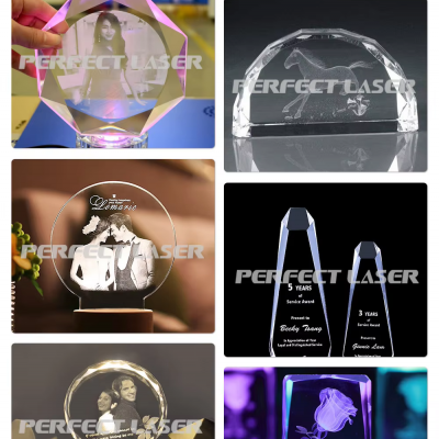 Perfect Laser 3D Laser Crystal Glass Inner Photo Engraving Machine Big Engraving Range With Embed PC Control System photo-2