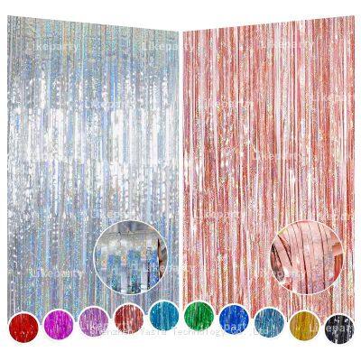 Wholesale Metallic Foil Curtains - 2/3 Pack, 3.2x8.2ft Sparkle Backdrops for Party Distributors
