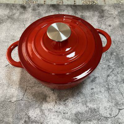 Wholesale Enameled Cast Iron Dutch Oven Pot Stew Pot Cast Iron Casserole