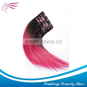 Hot sale feather hair extension clip in hair in color with different length